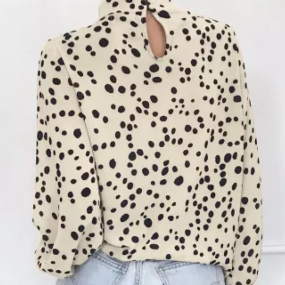 Long sleeve silk top